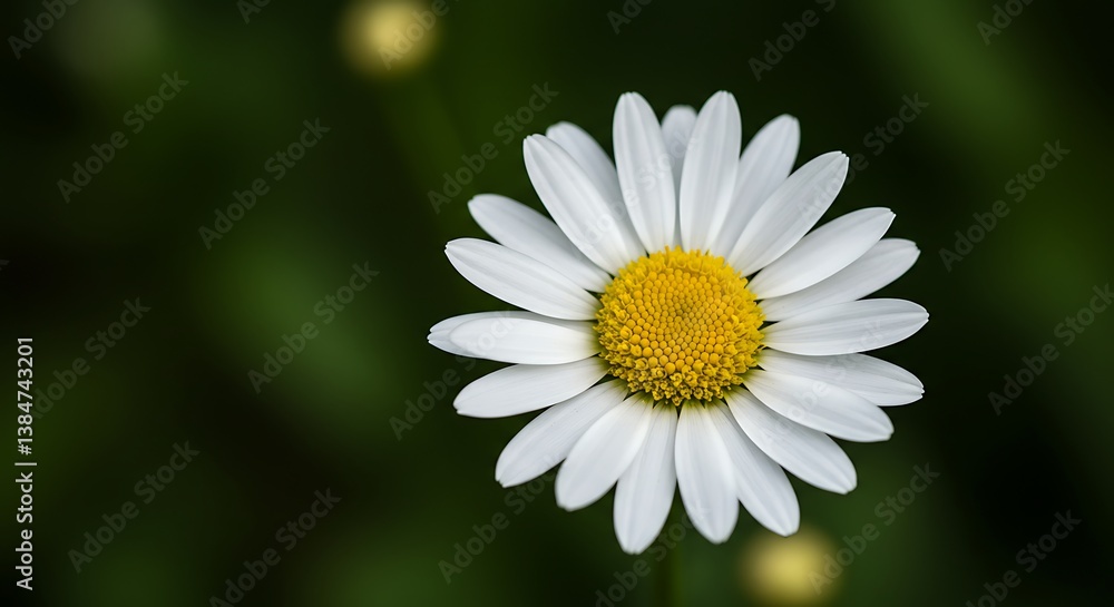 Fototapeta premium Emerald Shadows, Daisy Bloom AI Generated