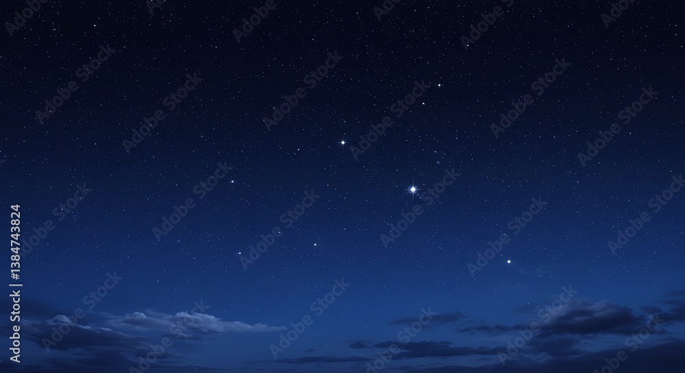 Fototapeta premium Celestial Ink AI Generated