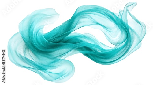 Wallpaper Mural Teal Fabric Swirl with Abstract Flow. Torontodigital.ca