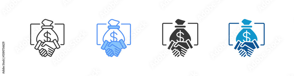Salary Multi Style Icon Sheet Salary Multi Style Icon Sheet