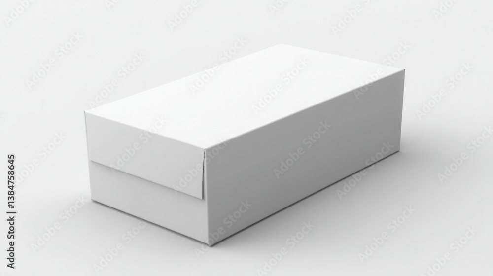 Fototapeta premium Blank white cardboard box (52)