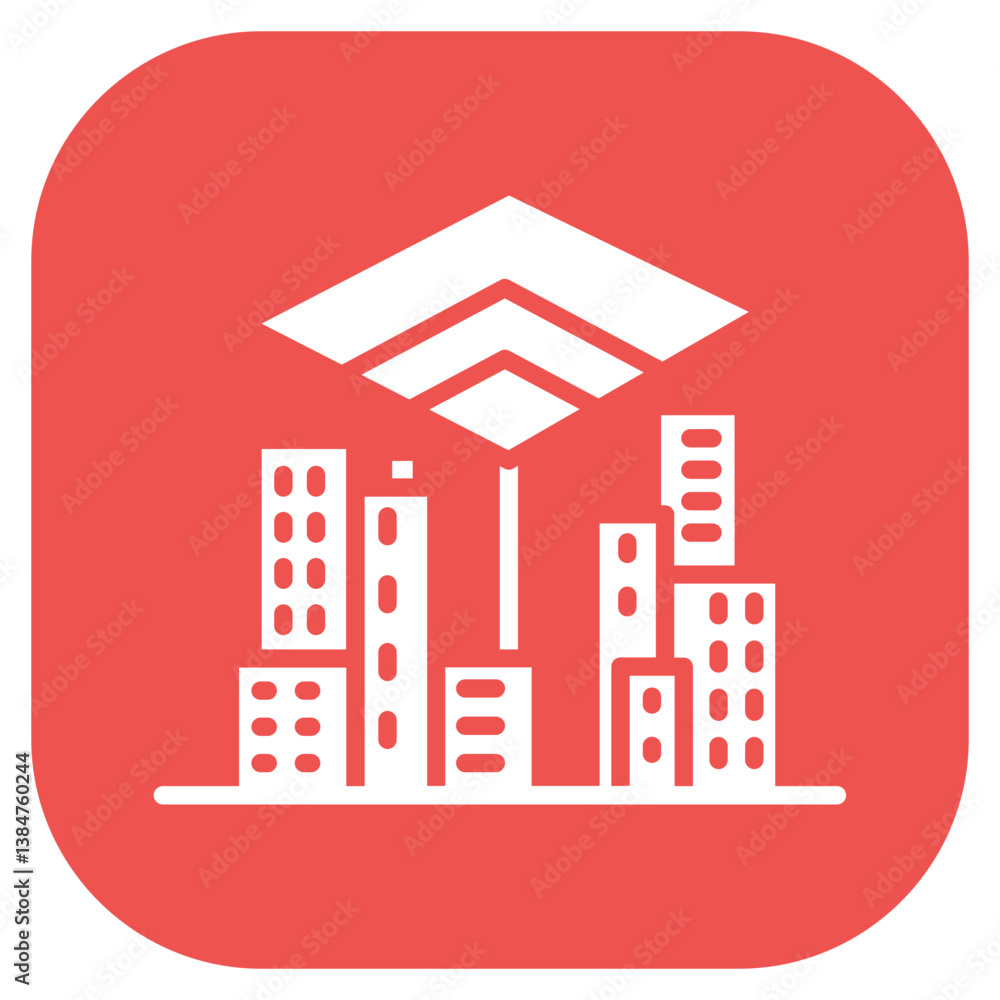Obraz premium City Square Icon