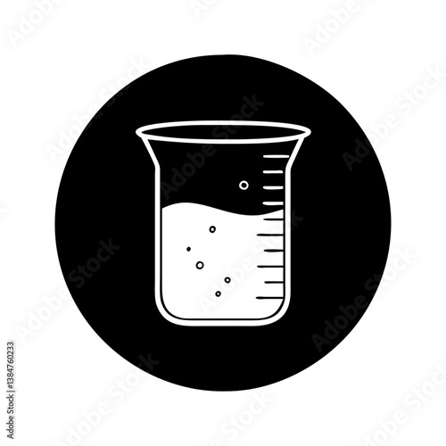 beaker icon, beaker silhouette vector illustration-simple silhouette illustration of beaker, perfect for beaker logos and icons