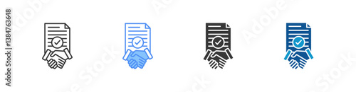 Contract Multi Style Icon Sheet