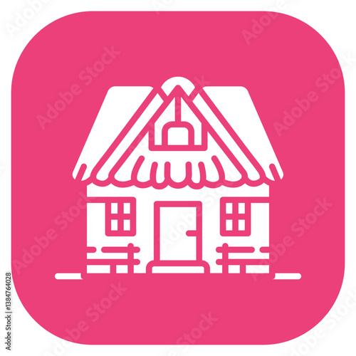 Village Inn Vector Icon
