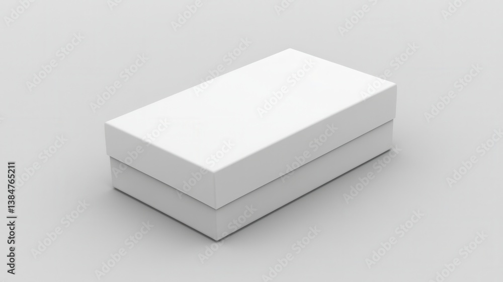 Empty white rectangular box