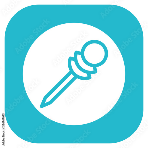Lapel Pin Vector Icon