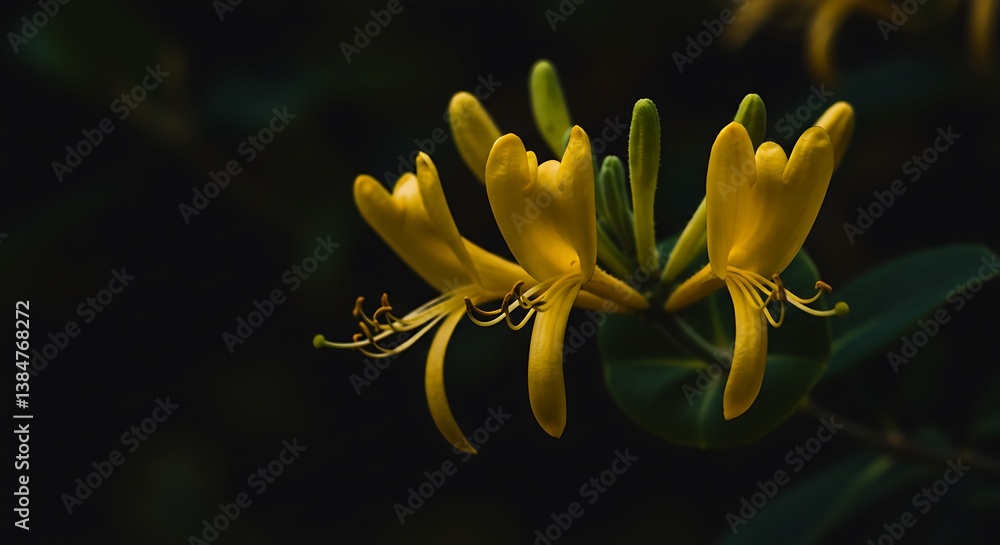 Obraz premium Golden Hour Bloom AI Generated