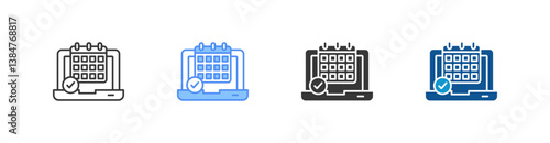 Calendar Multi Style Icon Sheet