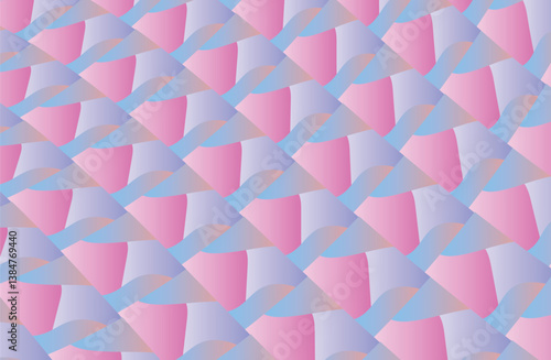 geometric pattern illustration for decoration in gradient green color, background