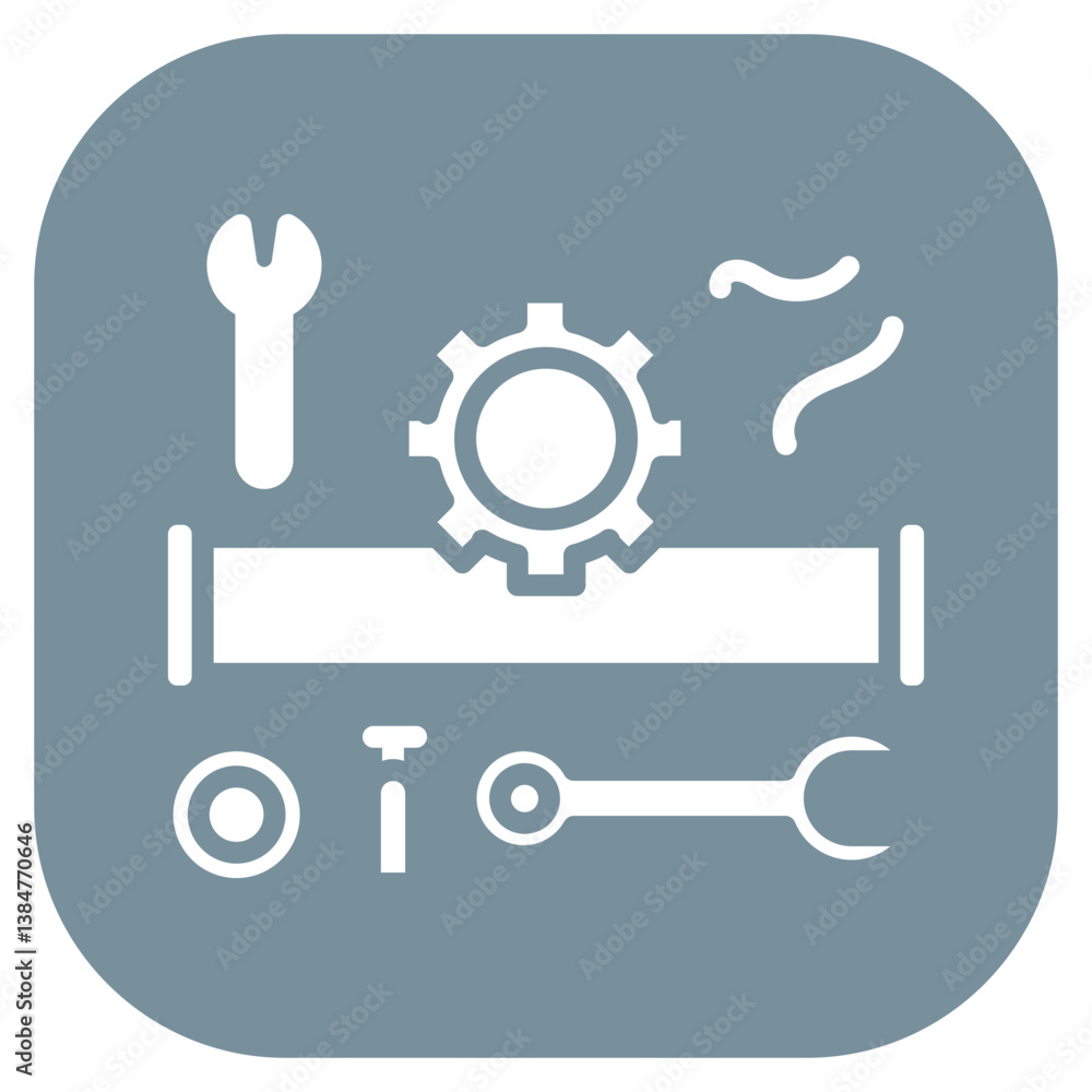 Pipeline Maintenance Icon Pipeline Maintenance Icon