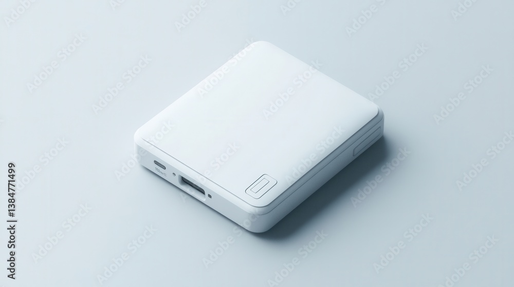 White portable power bank White portable power bank