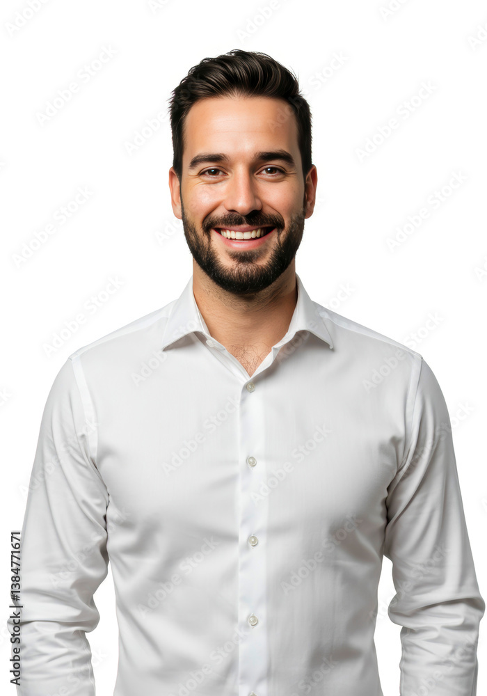 Successful marketing manager in a polished outfit, standing tall with a warm face Successful marketing manager in a polished outfit, standing tall with a warm face