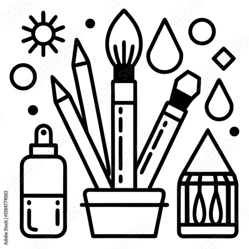 set of cleaning tools