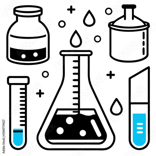 chemistry icon set