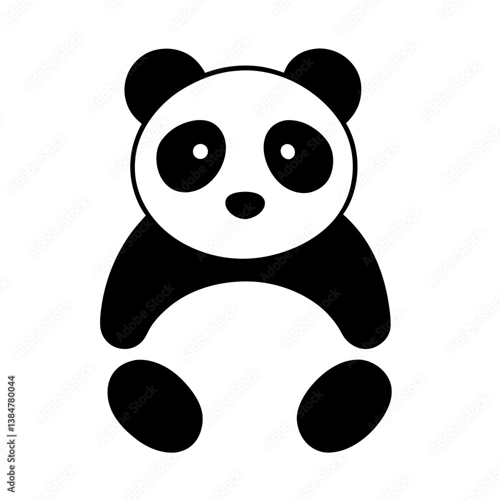 Fototapeta premium Baseball Glove Outline Vector Illustration For Sports Gear Design Elements And Clip Art