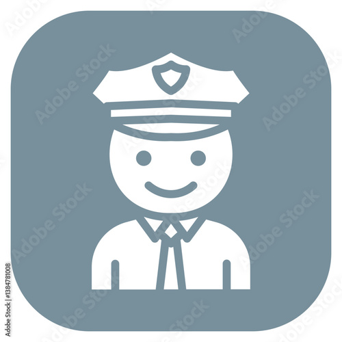 Patrol Officer Vector Icon