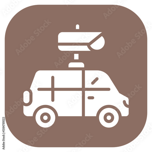 Surveillance Van Vector Icon