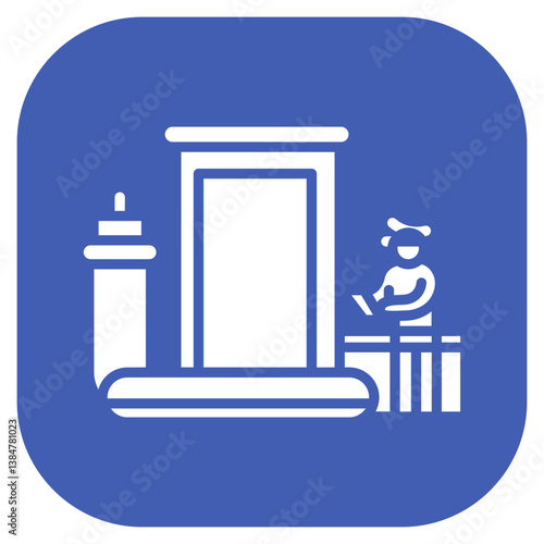 Security Checkpoint Vector Icon