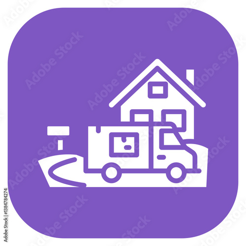Last Mile Delivery Vector Icon