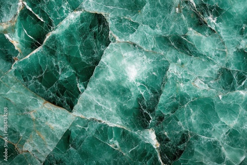 Obraz na płótnie Emerald green aventurine slab has delicate cracks and translucent patterns. Use this image for luxury backgrounds or creative design element. w salonie