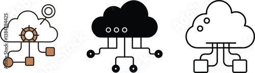 Cloud Computing Network Data Storage, Servers, Connections, and Management
