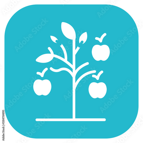Apple Orchard Vector Icon