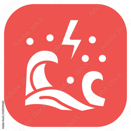 Flash Flood Vector Icon