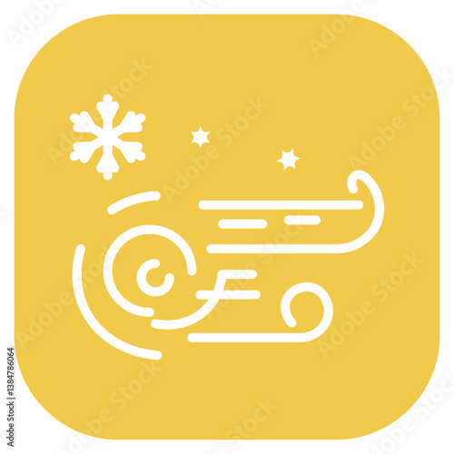 Snowstorm Vector Icon