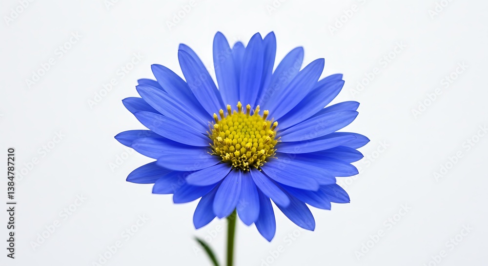 Fototapeta premium Azure Bloom's Gentle Light AI Generated