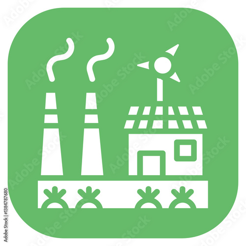 Bio Energy Farm Vector Icon