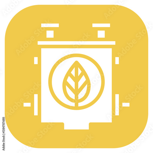 Biofuel Engine Vector Icon