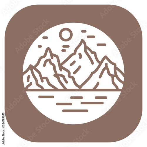 Rocky Highlands Vector Icon