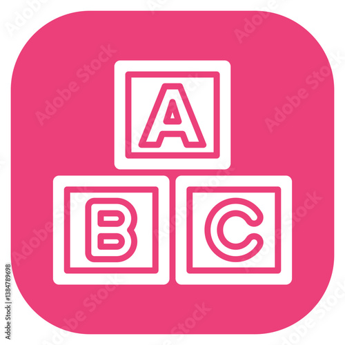 Alphabet Blocks Vector Icon