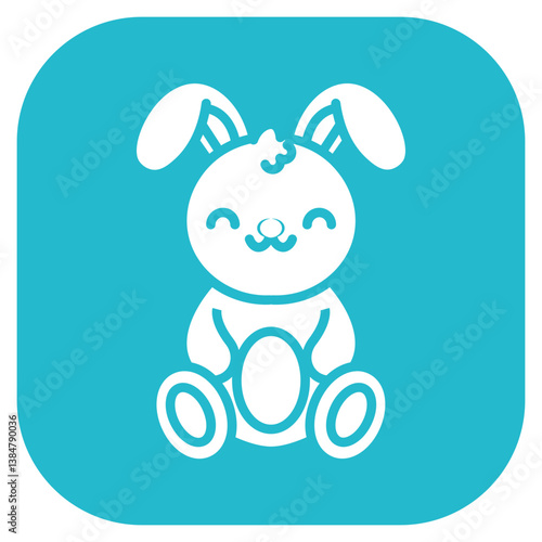 Plush Bunny Vector Icon