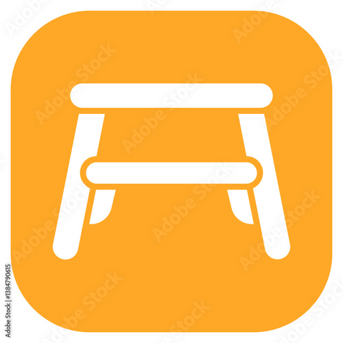 Baby Step Stool Vector Icon