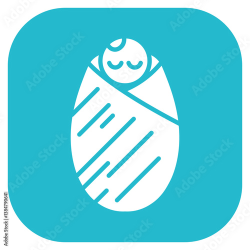 Blanket Swaddle Vector Icon