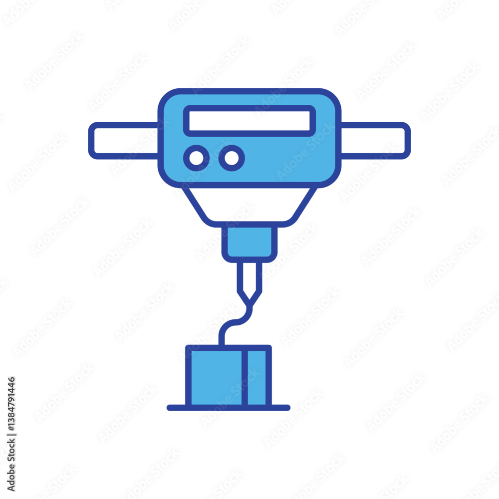 3d Printer icon isolated on a white background. Vector illustration. 3d Printer icon isolated on a white background. Vector illustration.