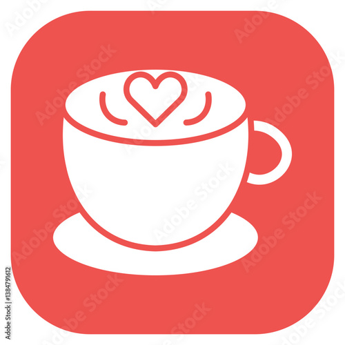 French Vanilla Latte Vector Icon