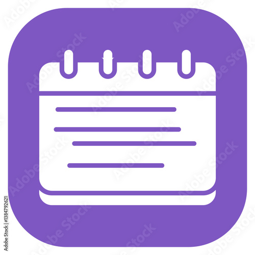 Academic Calendar Vector Icon
