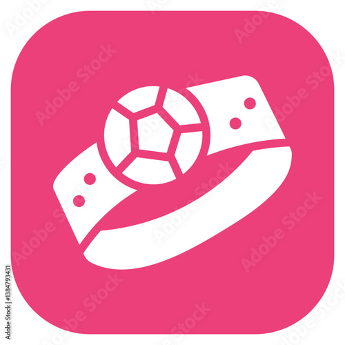 Soccer Captains Armband Vector Icon