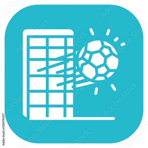 Soccer Crossbar Hit Vector Icon