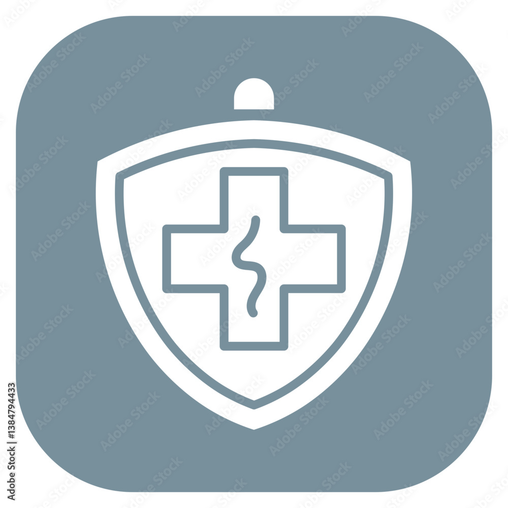 Fototapeta premium Medical Alert Vector Icon
