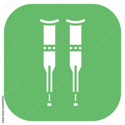 Crutches Vector Icon