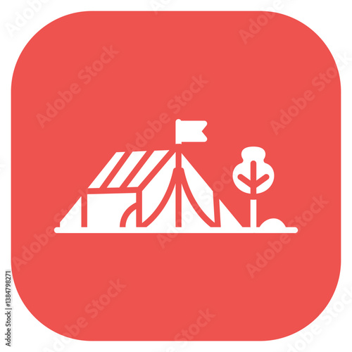 Campground Marker Vector Icon