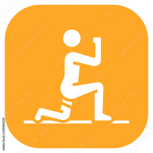 Pistol Squat Vector Icon