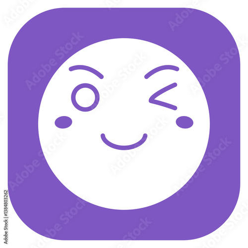 Winking Face Vector Icon