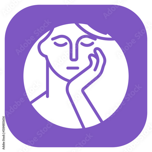 Pensive Face Vector Icon
