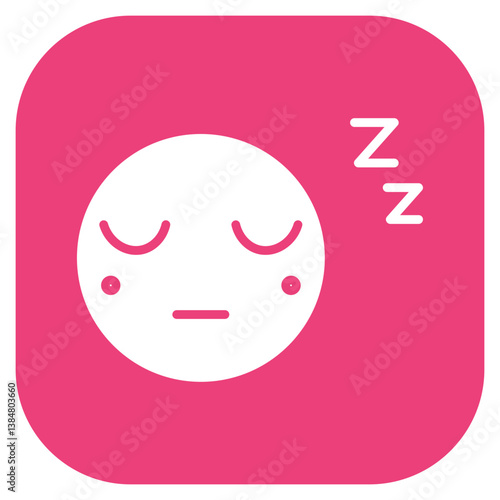 Sleepy Face Vector Icon