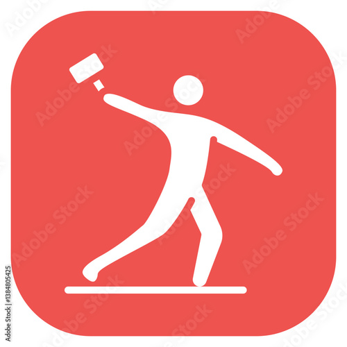 Hammer Throw Vector Icon